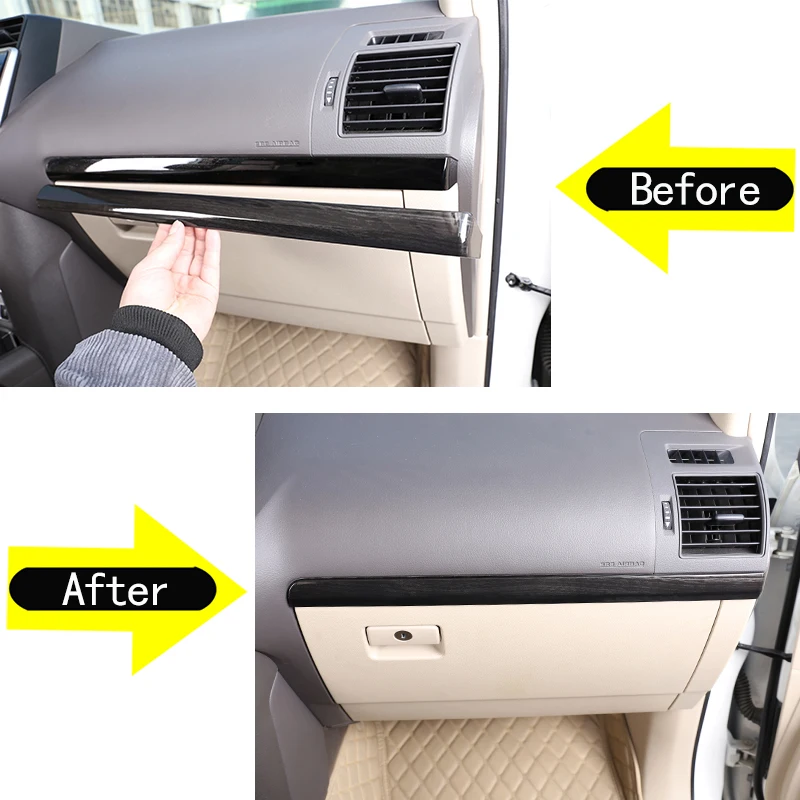 for toyota land cruiser prado fj150 150 2018 abs car interior central control decoration strip modification trim sticker for toyota land cruiser prado fj150 150 2018 abs car interior central control decoration strip modification trim sticker