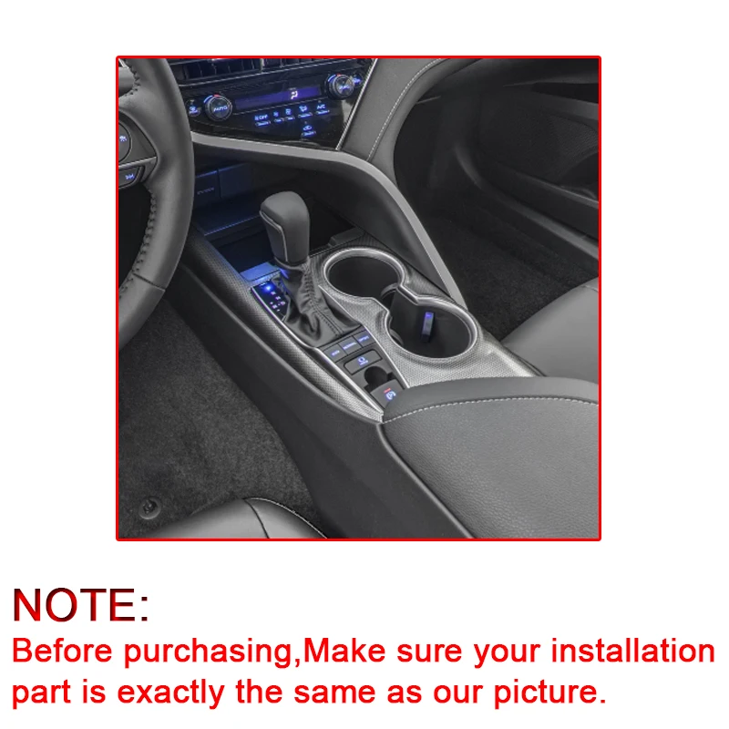 fit for toyota camry xv70 2018 2023 car gear panel sticker gear box protective film carbon fiber black car interior sticker fit for toyota camry xv70 2018 2023 car gear panel sticker gear box protective film carbon fiber black car interior sticker