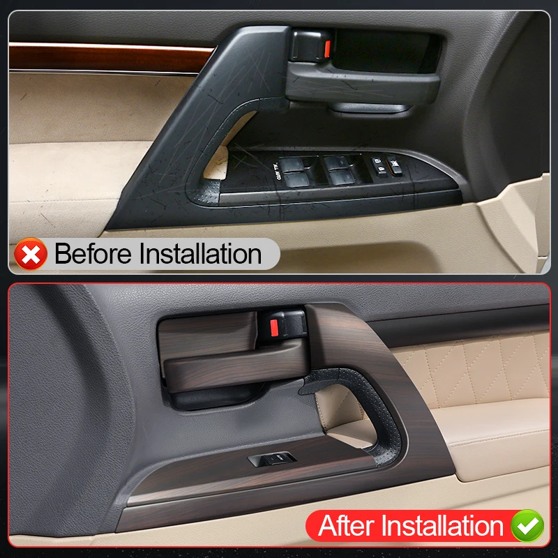 for 2008 2021 2020 toyota land cruiser 200 peach wood car door decoration stickers lc200 fj200 interior upgraded for 2008 2021 2020 toyota land cruiser 200 peach wood car door decoration stickers lc200 fj200 interior upgraded