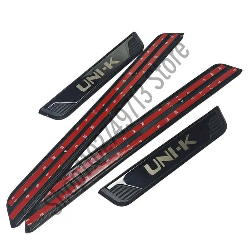 for chang an uni k unik 2020 2024 auto door sill plate trim abs+stainless steel threshold kick pedal scuff sticker car styling for chang an uni k unik 2020 2024 auto door sill plate trim abs+stainless steel threshold kick pedal scuff sticker car styling