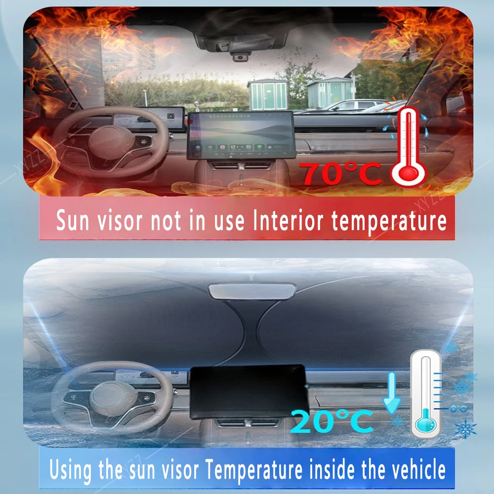 car front windshield sunshade heat insulation sun visor summer cooling for jetour traveller shanhai t2 2023 2025 car front windshield sunshade heat insulation sun visor summer cooling for jetour traveller shanhai t2 2023 2025