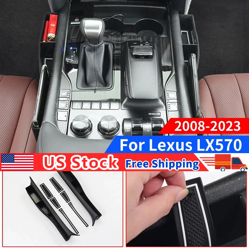 for lexus lx570 lx 570 2016 2022 upgrade interior decoration accessories seat gap storage box central control cup storage for lexus lx570 lx 570 2016 2022 upgrade interior decoration accessories seat gap storage box central control cup storage