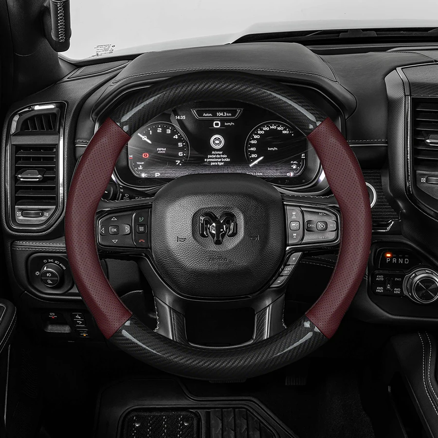 carbon fiber leather car steering wheel cover for dodge ram 1500 journey caliber avenger challenger rt charger auto carbon fiber leather car steering wheel cover for dodge ram 1500 journey caliber avenger challenger rt charger auto