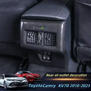 for toyota camry 70 xv70 2018 2023 abs car rear air conditioning vent outlet frame cover trim sticker accessories
