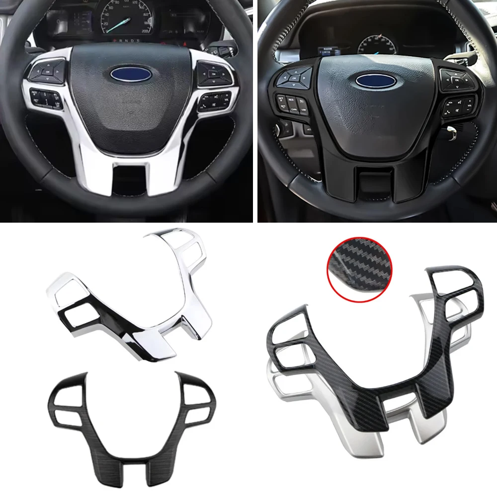 for ford everest explorer endeavour ranger 2015 2020 abs steering wheel decoration sequin interior car accessories for ford everest explorer endeavour ranger 2015 2020 abs steering wheel decoration sequin interior car accessories