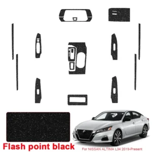 car carbon interior sticker auto window lifting panel decal for nissan altima l34 2019 2026 gear door protective film accessory