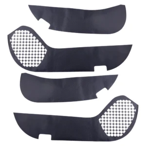 4pcs/set car door anti kick panel cover trim sticker fit for lexus rx350 350h 500h 2023 2024 carbon fiber style pvc waterproof