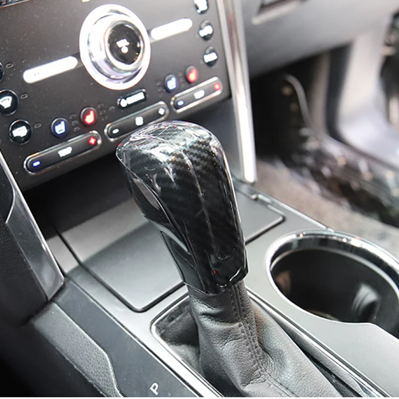 citall 3pcs/set gear lever shift handle knob cover trim fit for ford explorer 2016 2017 2018 2019 2020 abs carbon fiber texture citall 3pcs/set gear lever shift handle knob cover trim fit for ford explorer 2016 2017 2018 2019 2020 abs carbon fiber texture