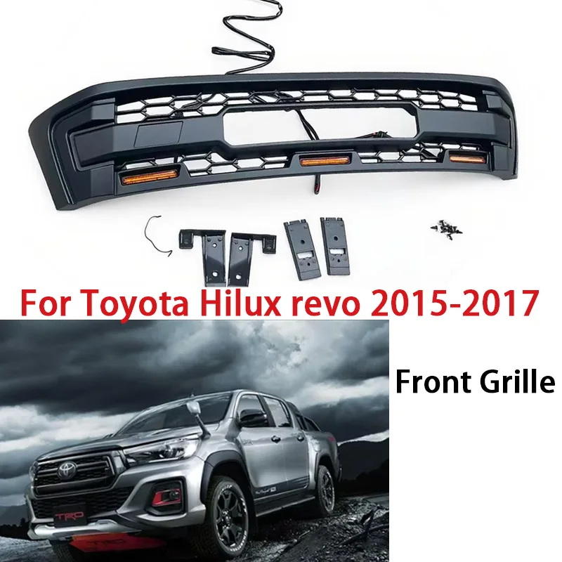 modified 4x4 car new front grille for toyota hilux revo 2015 2016 2017 front bumper racing grills mesh racing grille cover grill modified 4x4 car new front grille for toyota hilux revo 2015 2016 2017 front bumper racing grills mesh racing grille cover grill