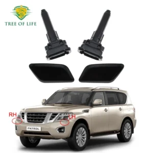 front bumper headlight headlamp washer nozzle cover cap for nissan patrol y62 series 2013 2014 2015 2016 2017 2018 new rh lh