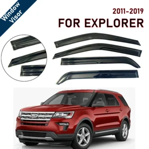4 pcs of the latest model car window sunshade for explorer 2011 2019, window visor rain guards window visors window rain guards