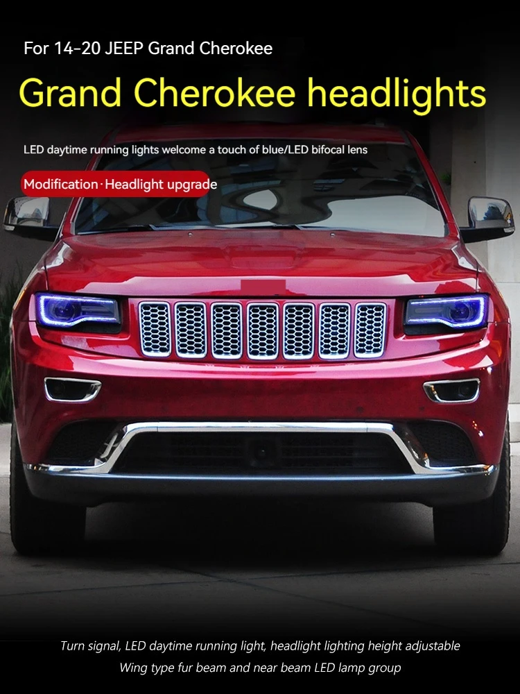 ft car lights for jeep grand cherokee headlights 2014 2022 led projetor headlamp daytime running light automotive ft car lights for jeep grand cherokee headlights 2014 2022 led projetor headlamp daytime running light automotive
