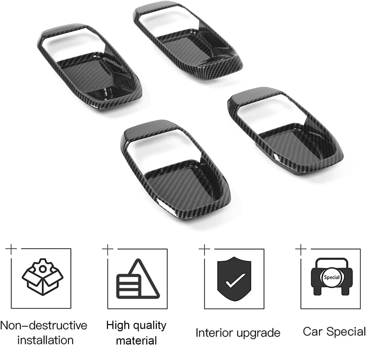 for jeep jl door handle bowl cover decor trim internal for 2018 2023 jeep wrangler jl 4 door carbon fiber for jeep jl door handle bowl cover decor trim internal for 2018 2023 jeep wrangler jl 4 door carbon fiber