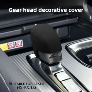 for 2023 lexus rx350h nx lm alcantara gear shift cover car interior modification luxury suede shift knob cover auto accessories