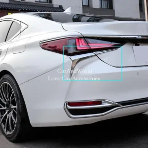 for lexus es es200 es250 es300h es350 2018 2021 2022 2023 2024 car sticker abs cover frame rear tail light lamp eyebrow trims