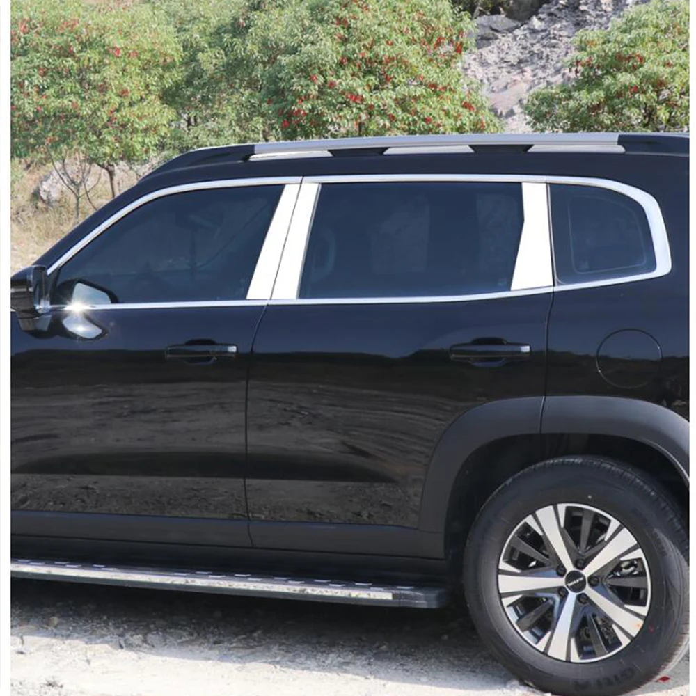 for haval dargo 2021 2022 car stainless steel middle central column pc window trim b c pillar chrome sticker styling for haval dargo 2021 2022 car stainless steel middle central column pc window trim b c pillar chrome sticker styling