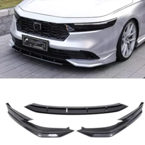 for honda accord 2023 2024 front bumper spoiler splitter lip kit black abs 3pc