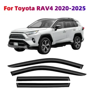 for toyota rav4 2020 2025 cars styling accessories window visors rain sun guard vent wind deflector weathershield moulding trim