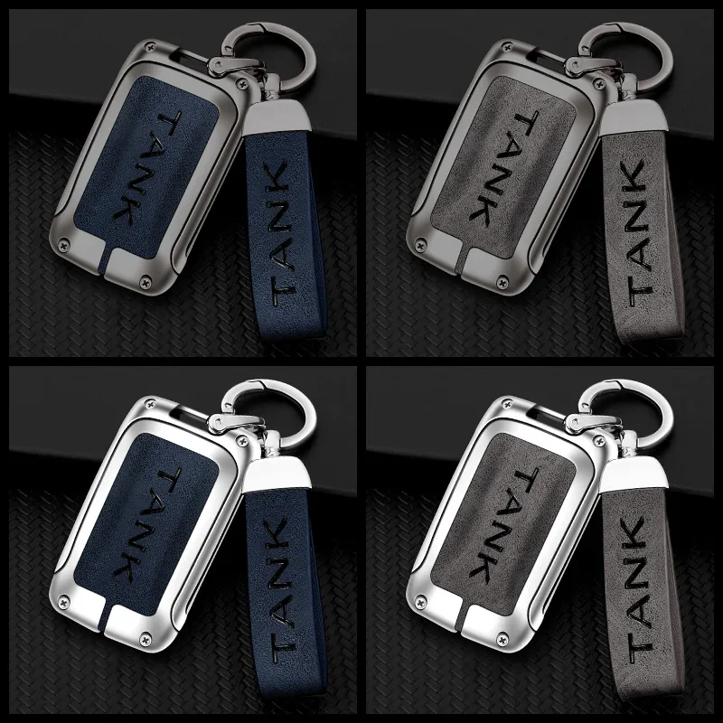 zinc alloy car remote control key case cover shell for tank 300 500 protective keychain buckle bag set interior zinc alloy car remote control key case cover shell for tank 300 500 protective keychain buckle bag set interior