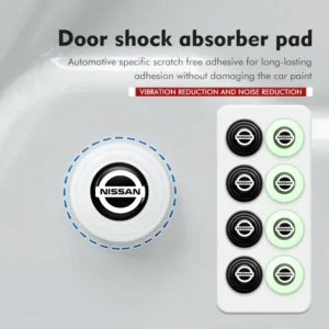8pcs car door anti shock absorber spacer protector stickers for nissan patrol y62 y61 versa altima x trail sunny qashqai