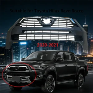 racing grill suitable for toyota hilux revo rocco 2020 2021 grille front bumper grill racing grills black abs car accessories