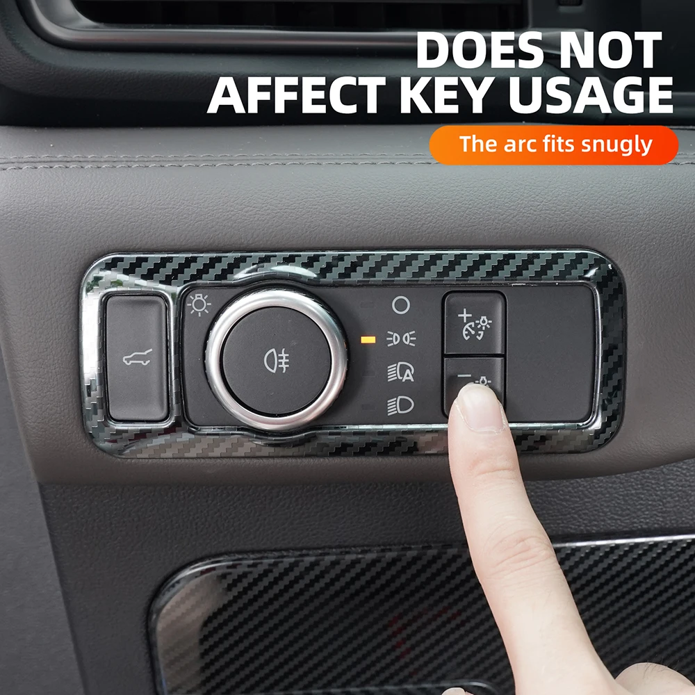 stainless steel car headlight switch frame for ford explorer 2020 2021 2022 2023 2024 2025 carbon fiber texture interior sticker stainless steel car headlight switch frame for ford explorer 2020 2021 2022 2023 2024 2025 carbon fiber texture interior sticker