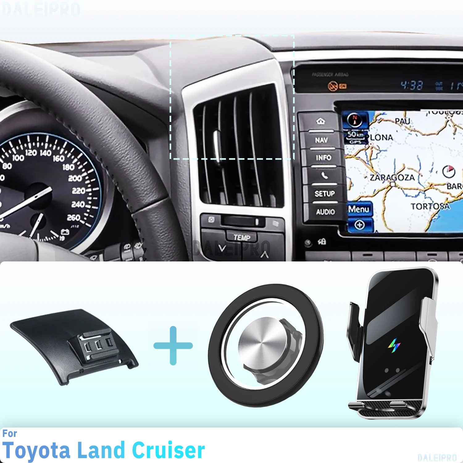 for toyota land cruiser j200 2008 2014 2015 phone holder car magnetic mount smart sensing wireless charging one touch release qi for toyota land cruiser j200 2008 2014 2015 phone holder car magnetic mount smart sensing wireless charging one touch release qi