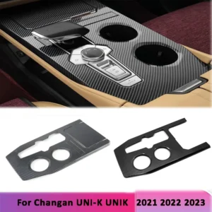 for changan unik uni k accessories 2021 2023 2024 carbon car central console gear shift panel frame sticker water cup cover trim