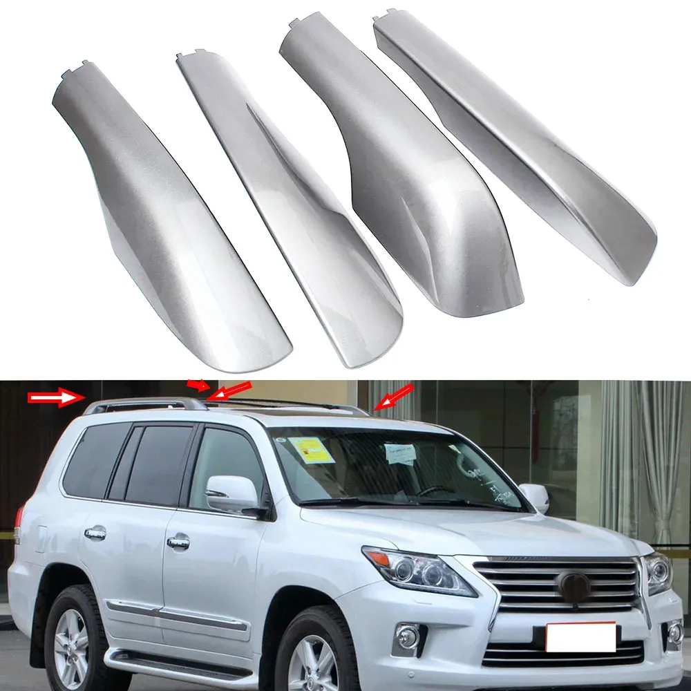 for lexus lx570 abs roof rack bar rail end protection cover shell replace 4pcs rail end cover shell cap 2008 2015 accessories for lexus lx570 abs roof rack bar rail end protection cover shell replace 4pcs rail end cover shell cap 2008 2015 accessories