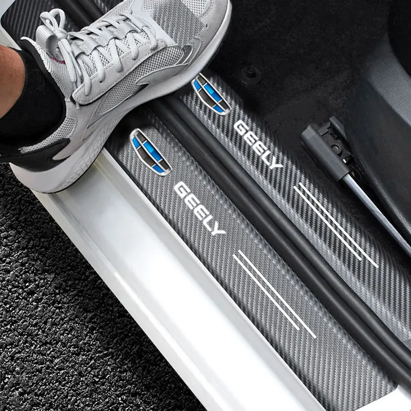 car door sill plate protector stickers for geely geometry c emgrand gc6 gx3 ec7 atlas coolray cross nl3 x6 gs car accessories car door sill plate protector stickers for geely geometry c emgrand gc6 gx3 ec7 atlas coolray cross nl3 x6 gs car accessories