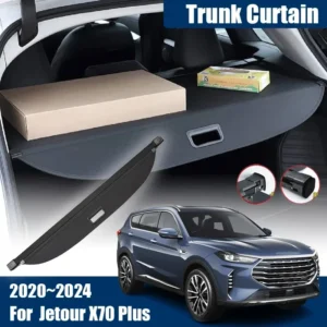 for jetour x70 plus 2021 2023 accessories 2020 2024 car trunk cargo cover luggage trunk curtain rack partition interior parts
