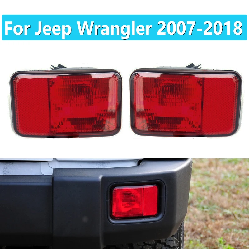 rear bumper fog light for jeep wrangler 2007 2018 lamp housing replacement without bulb warning lights 55078104ac 55078105ac rear bumper fog light for jeep wrangler 2007 2018 lamp housing replacement without bulb warning lights 55078104ac 55078105ac