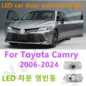 led car door atmosphere lamp projector accessories suitable for toyota camry 40 xv40 50 xv50 70 xv70 2006 2024 welcome light 2x