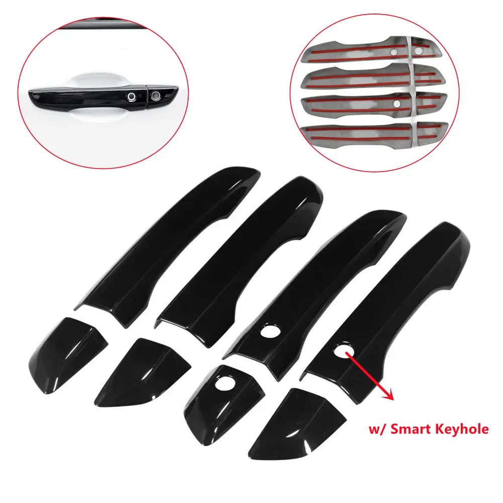 1 set for lhd honda civic 10th gen 2016 2021 exterior door handle frame cover trim abs protective sticker accessories 1 set for lhd honda civic 10th gen 2016 2021 exterior door handle frame cover trim abs protective sticker accessories