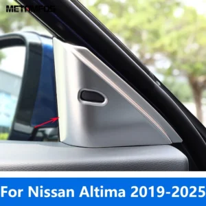 car accessories for nissan altima 2019 2021 2022 2023 2024 2025 matte interior window a pillar triangle loudspeaker cover trim