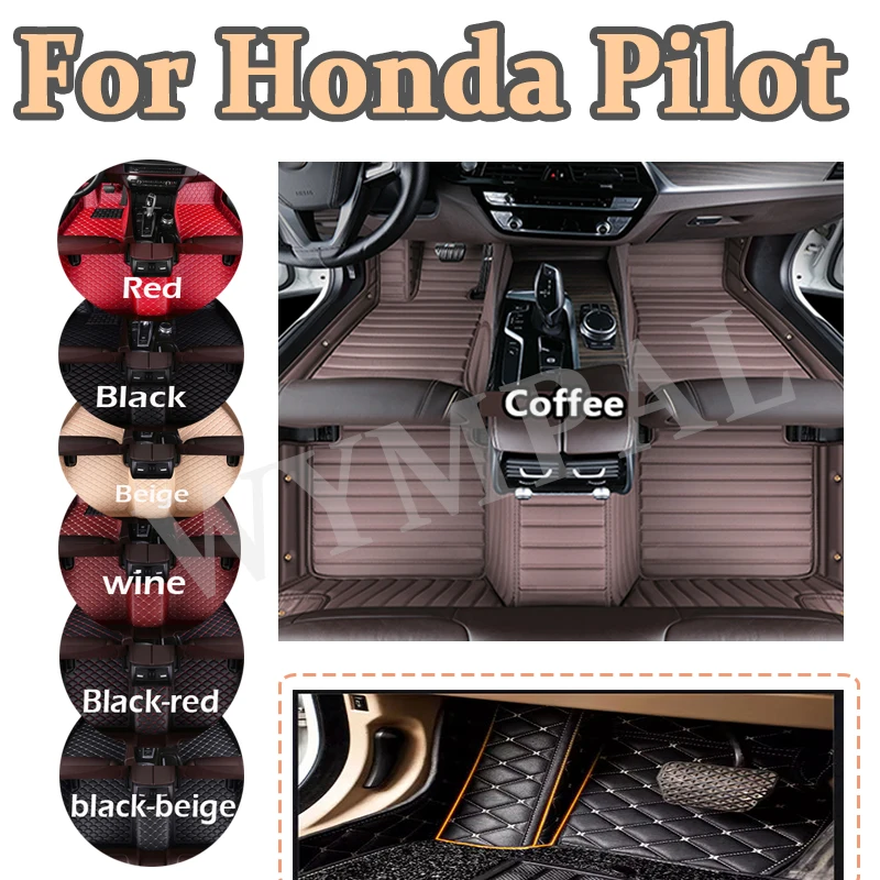luxury custom auto leather car floor mat for honda pilot 2016 2017 2018 2019 2020 car mat full set waterproof accessories full luxury custom auto leather car floor mat for honda pilot 2016 2017 2018 2019 2020 car mat full set waterproof accessories full