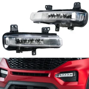 for ford explorer 2020 2021 2022 led fog light lamps headlights drl driving daylights signal foglamp car accessories