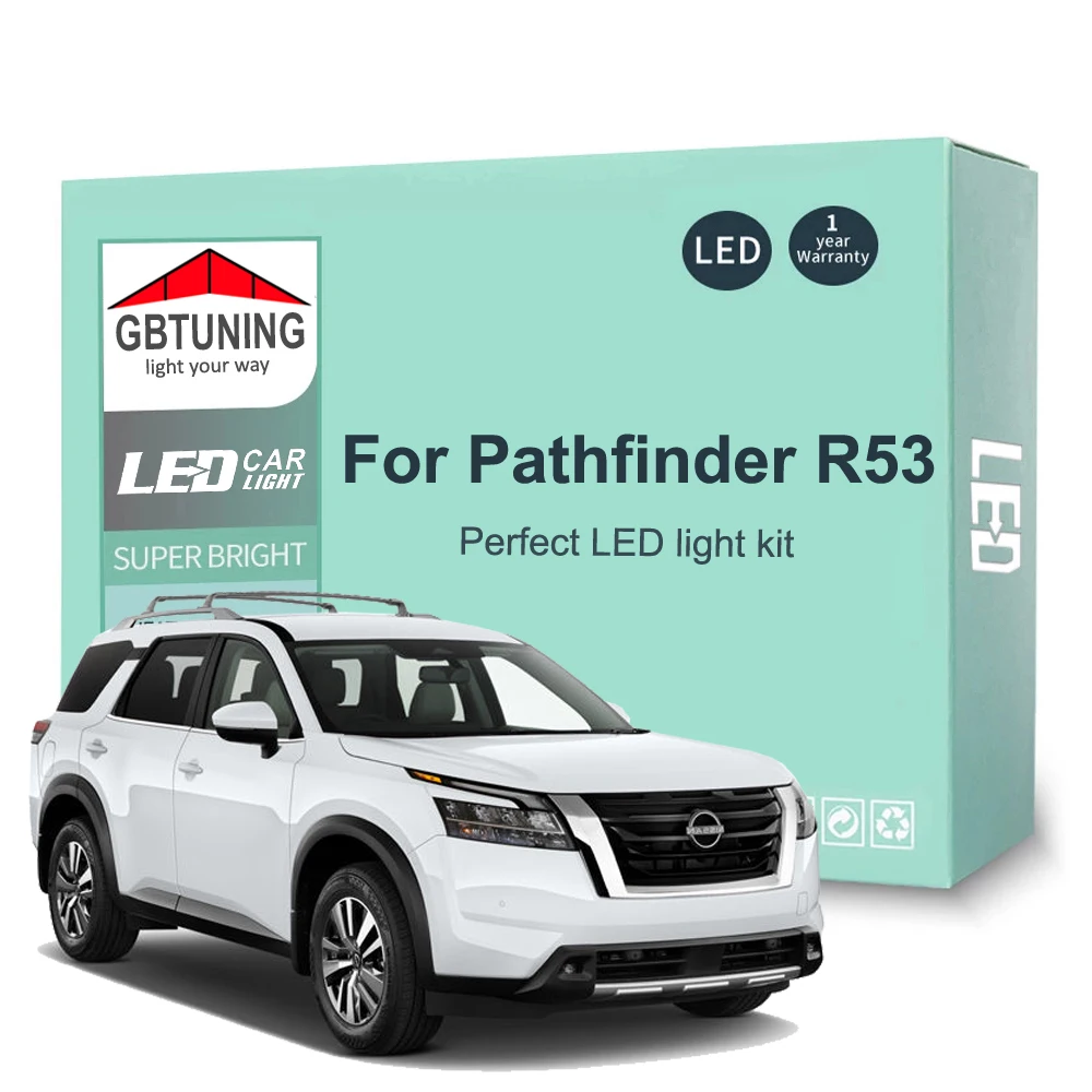 14pcs canbus led interior light bulb for nissan pathfinder r53 2021 2022 car accessories dome trunk license plate indoor lamp 14pcs canbus led interior light bulb for nissan pathfinder r53 2021 2022 car accessories dome trunk license plate indoor lamp