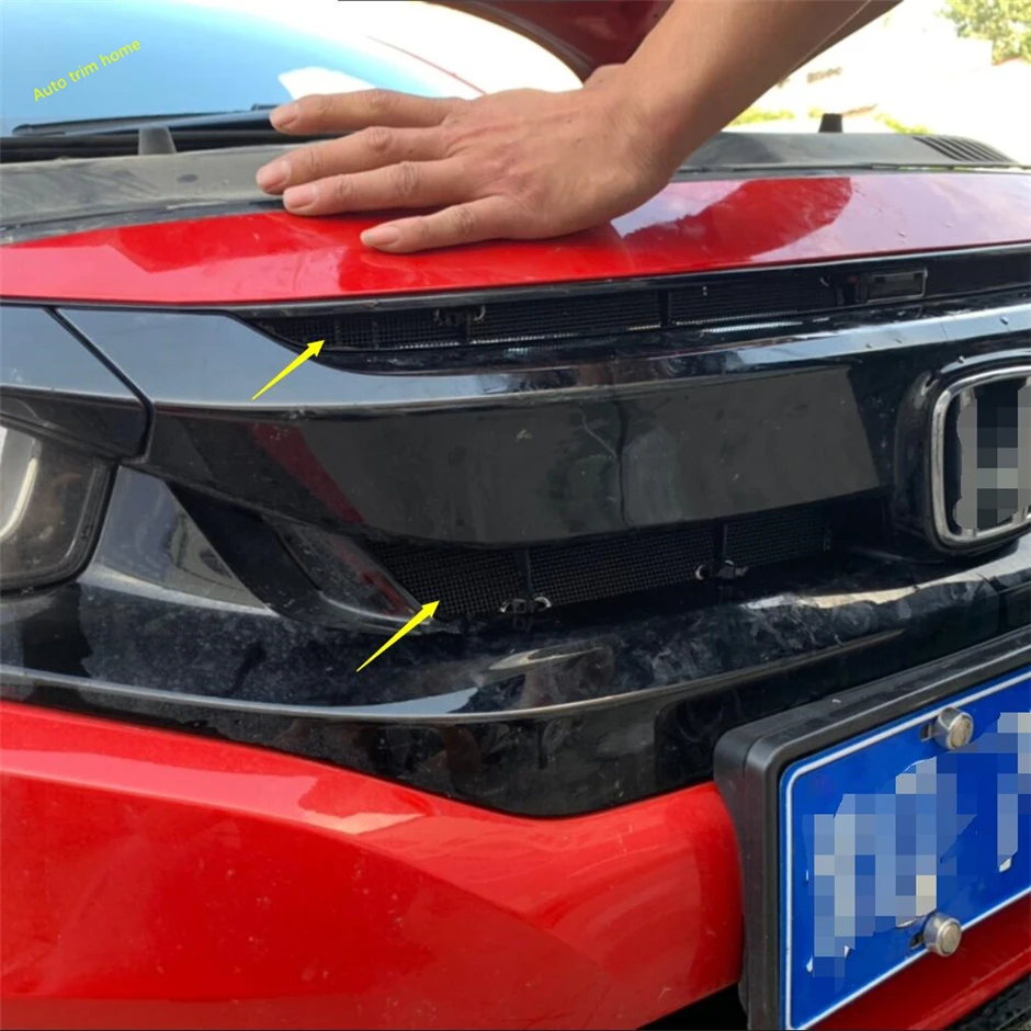 metal front grille insect net screening insert mesh decoration protector cover trim fit for honda civic 10th 2016 2021 metal front grille insect net screening insert mesh decoration protector cover trim fit for honda civic 10th 2016 2021