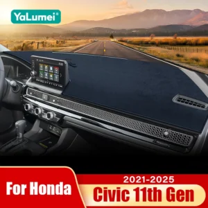 for honda civic 11th gen 2021 2022 2023 2024 2025 car dashboard mat sun shade non slip pad cover accessories