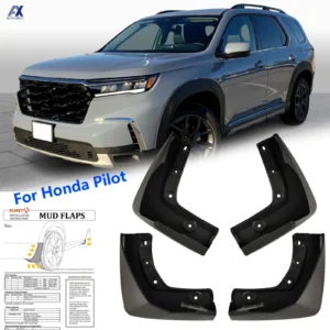 4x splash guards mudguards fenders mudflaps mud flaps mud guards front rear car accessories for honda pilot 2023 2024 2025