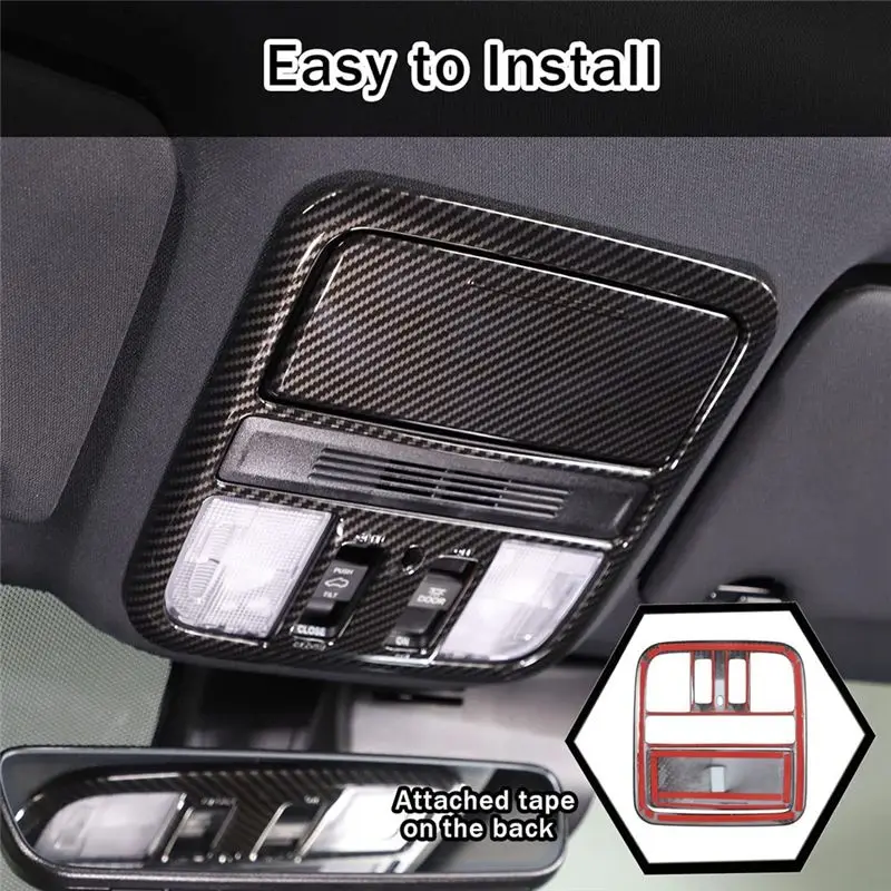steady front reading light panel cover trim kit for honda pilot 2019 2022 abs carbon fiber steady front reading light panel cover trim kit for honda pilot 2019 2022 abs carbon fiber