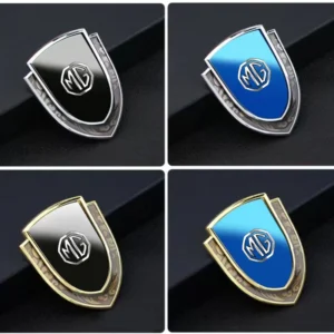 car metal shield emblem car side fender body trunk badge sticker for mg gs tf zr zs es hs ezs mg6 mg3 mg4 mg5 mg7 gt accessories
