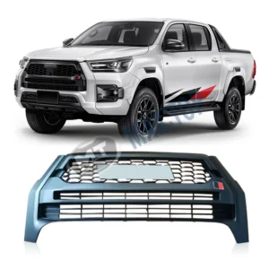 modification maictop hot selling gr style front grille hilux hilux revo hilux pickup body kit accessory abs bumper cars grill fo
