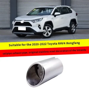 for 2020 2022 toyota rav4 tailpipe exhaust pipe and original stainless steel decoration