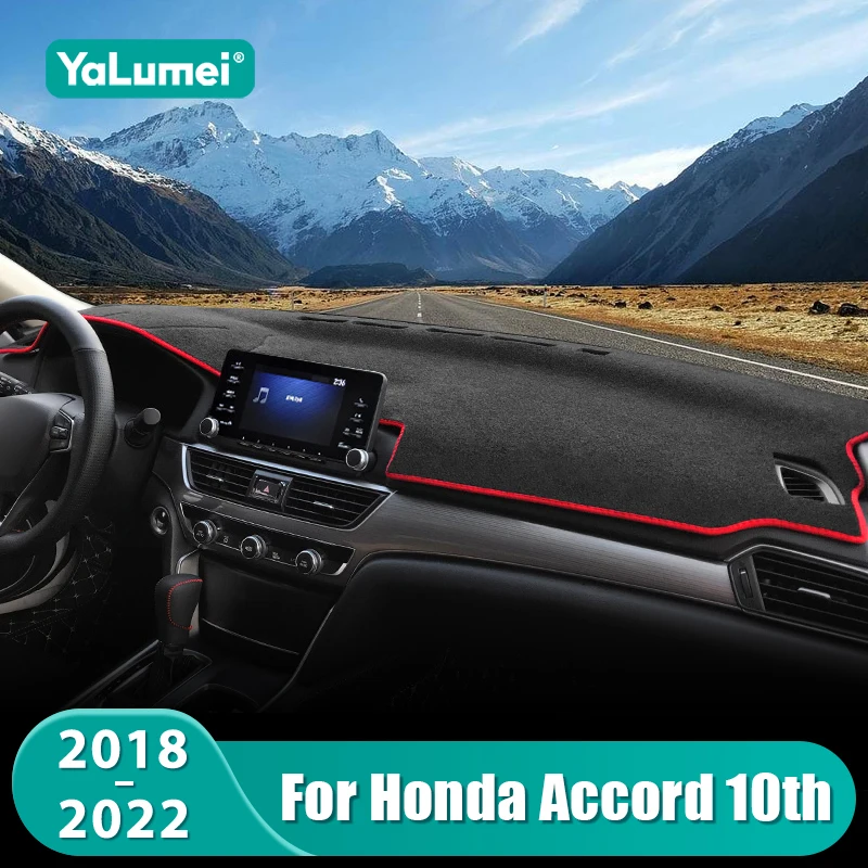 for honda accord 10th 2018 2019 2020 2021 2022 car dashboard mat sun shade instrument desk non slip cover accessories for honda accord 10th 2018 2019 2020 2021 2022 car dashboard mat sun shade instrument desk non slip cover accessories