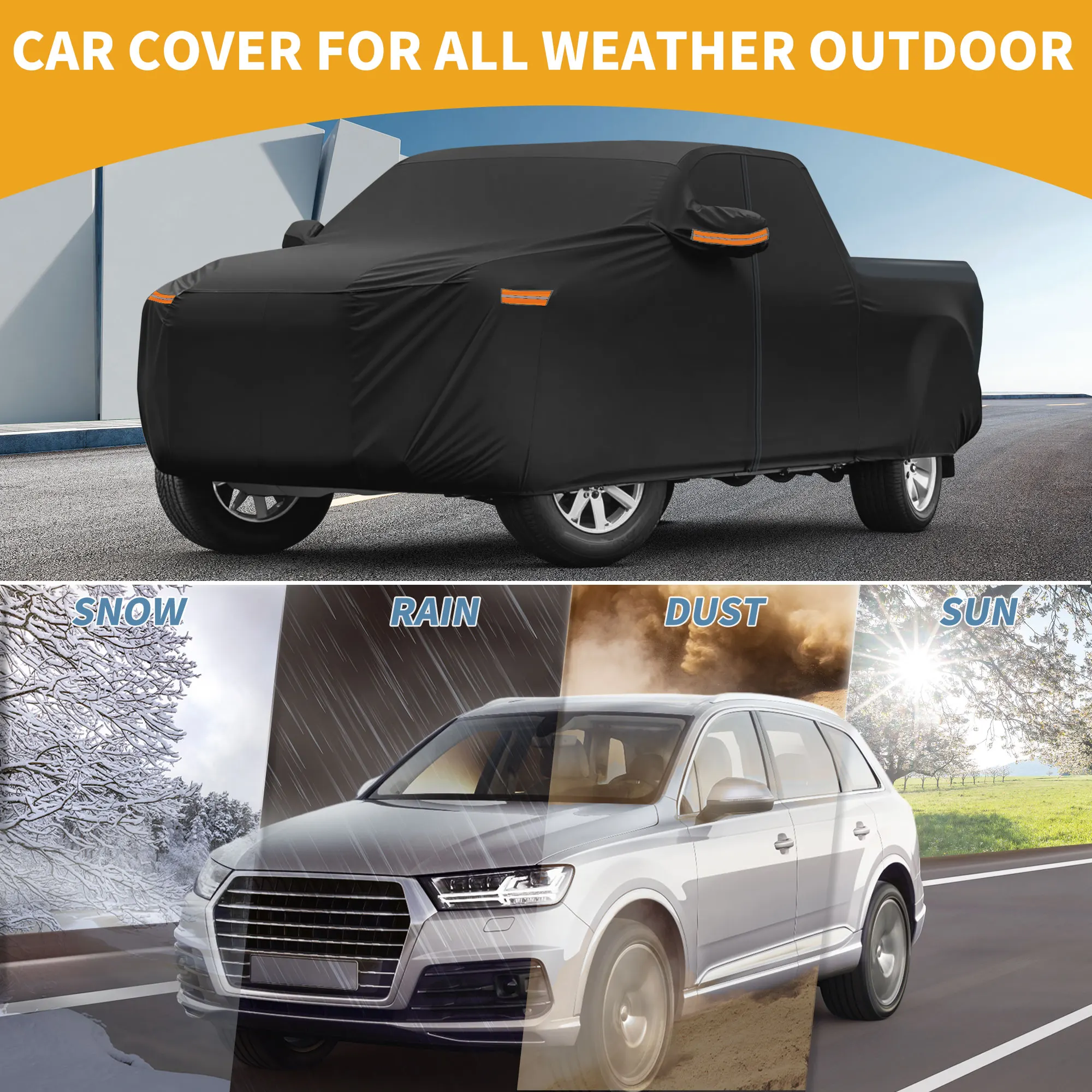 motoforti car cover waterproof all weather sun rain protection full exterior cover for dodge for ram black with left side zipper motoforti car cover waterproof all weather sun rain protection full exterior cover for dodge for ram black with left side zipper