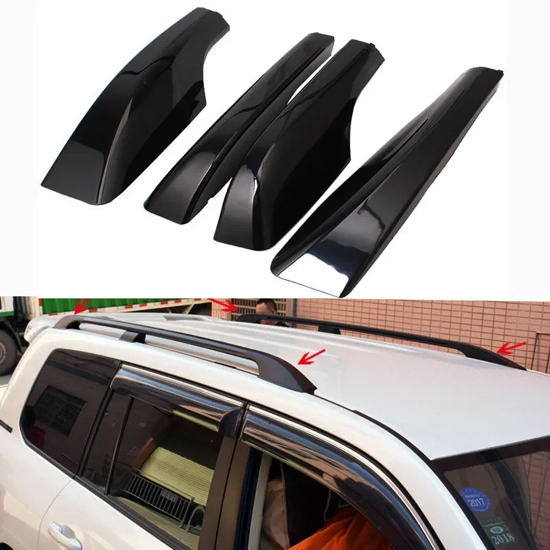 for toyota land cruiser 200 lc200 fj200 2008 2019 black/silver abs car roof luggage rack cover cap lid roof bar rail end shell for toyota land cruiser 200 lc200 fj200 2008 2019 black/silver abs car roof luggage rack cover cap lid roof bar rail end shell