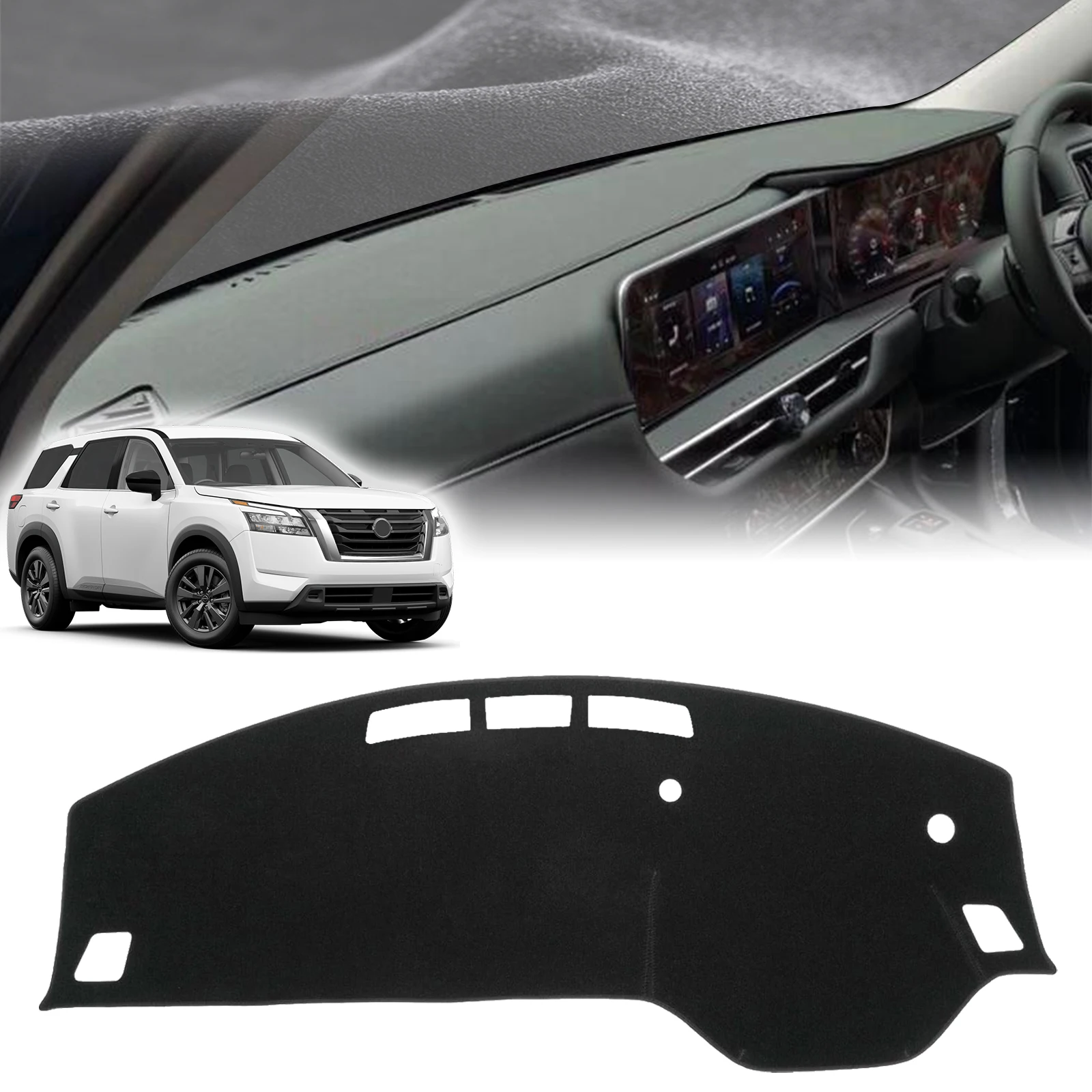 for nissan pathfinder r53 sl 2025 2021 perfect fit dashboard mat sun protection anti‑reflection cover dash pad accessories for nissan pathfinder r53 sl 2025 2021 perfect fit dashboard mat sun protection anti‑reflection cover dash pad accessories