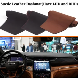 for jeep grand cherokee l wl 2021 2025 2023 2024 2022 suede leather dashmat dashboard cover dash mat car styling accessories